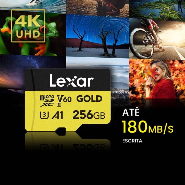 Imagem de Cartão De Memória Lexar 256gb Micro Sd Sdxc Uhs-ii Leitrua 280mb/s