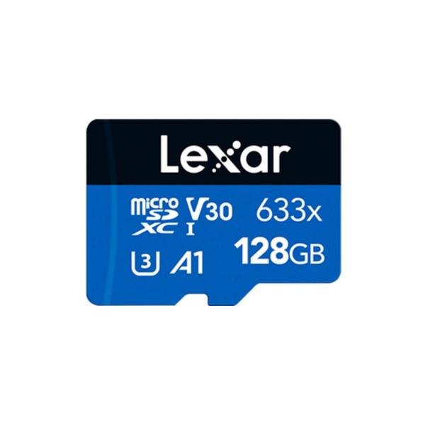 Imagem de Cartão de Memória Lexar Blue Micro SDHC 128GB UHS-I Classe 10 + Adaptador - LSDMI128BBNL633A