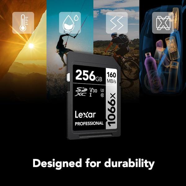 Imagem de Cartão de memória Lexar Professional 1066x 256GB SDXC UHS-I V30