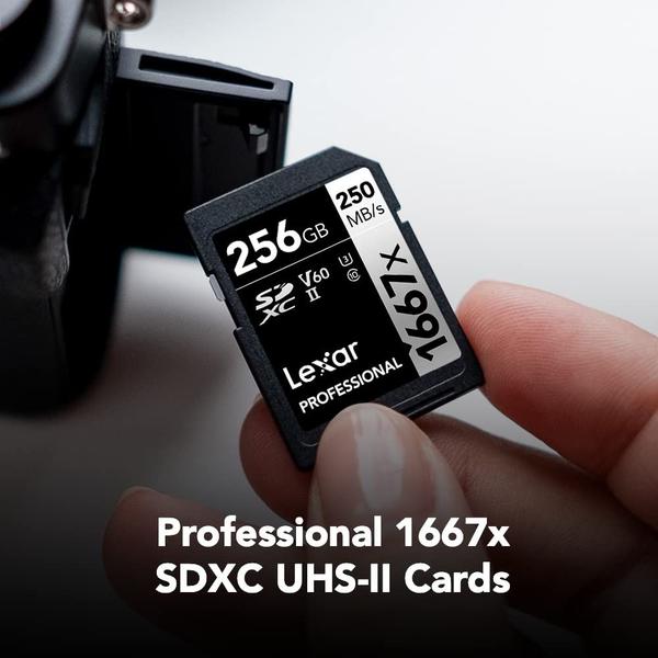 Imagem de Cartão de memória Lexar Professional 1667x 64GB SDXC UHS-II