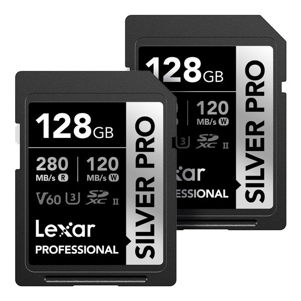 Imagem de Cartão de memória Lexar Professional SILVER PRO SDXC 128GB (2-PK)