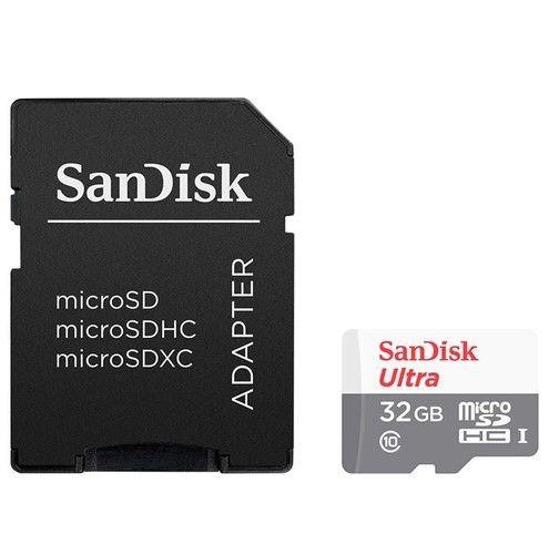 Imagem de Cartão de Memória Micro SD 32GB 100MB/s Ultra Sandisk