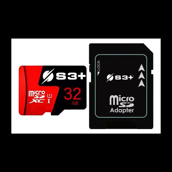 Imagem de Cartão De Memória Micro SD 32gb 4k com Adaptador  S3+