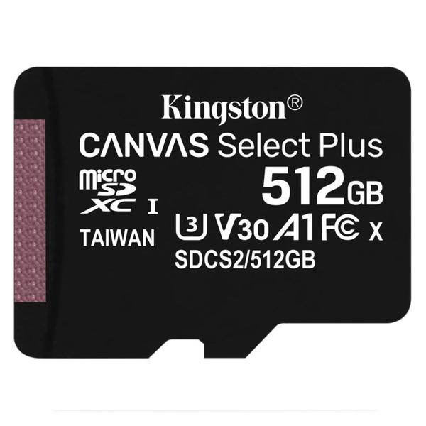 Imagem de Cartao de Memoria Micro SD Kingston C10 512GB / 100MBS - (SDCS2/512GB)