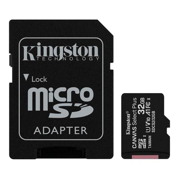 Imagem de Cartao de Memoria Micro SD Kingston Canvas Select Plus Micro SDHC 32GB 100 MB/s - SDCS2/32GB