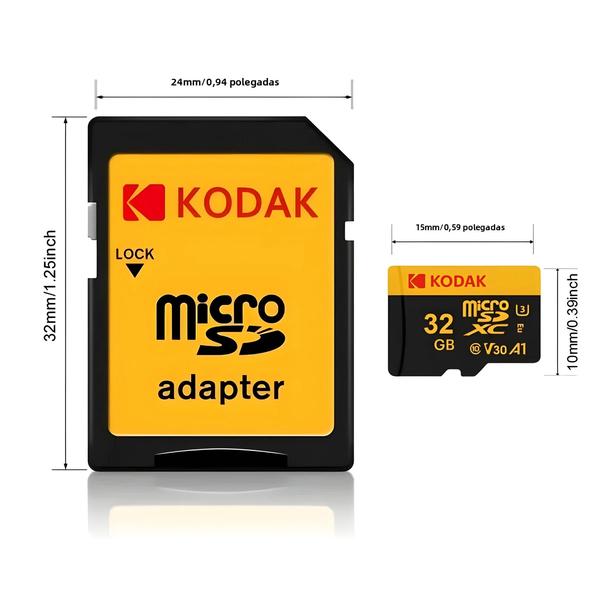 Imagem de Cartão de Memória Micro SD KODAK 32GB/64GB - Para Celular, PC, Câmera, Games e Mais