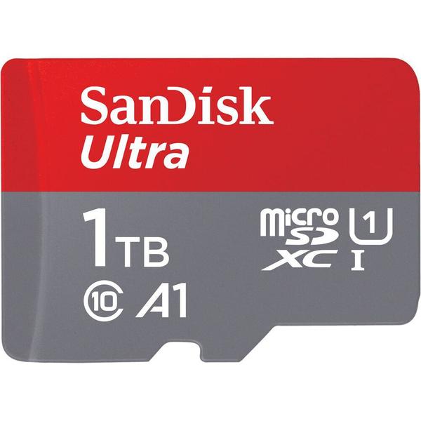 Imagem de Cartão de Memória Micro SD Sandisk Ultra 150 MB/s C10 U1 1 TB com Adaptador (SDSQUAC-1T00-GN6MA)