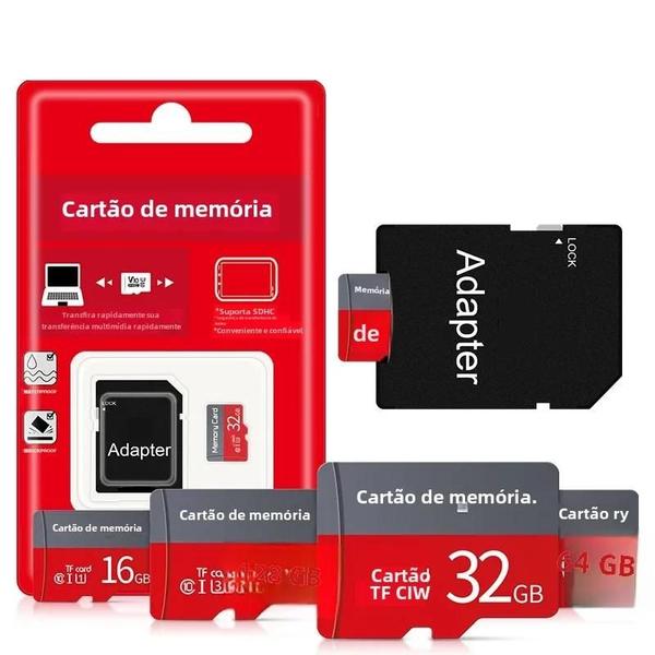 Imagem de Cartão de Memória microSD Class 10 de Alta Velocidade (8GB a 512GB) - TF Flash