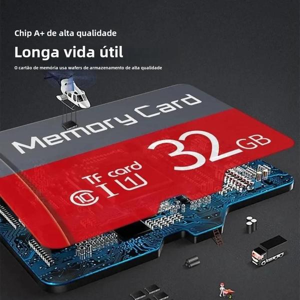 Imagem de Cartão de Memória microSD Class 10 de Alta Velocidade (8GB a 512GB) - TF Flash