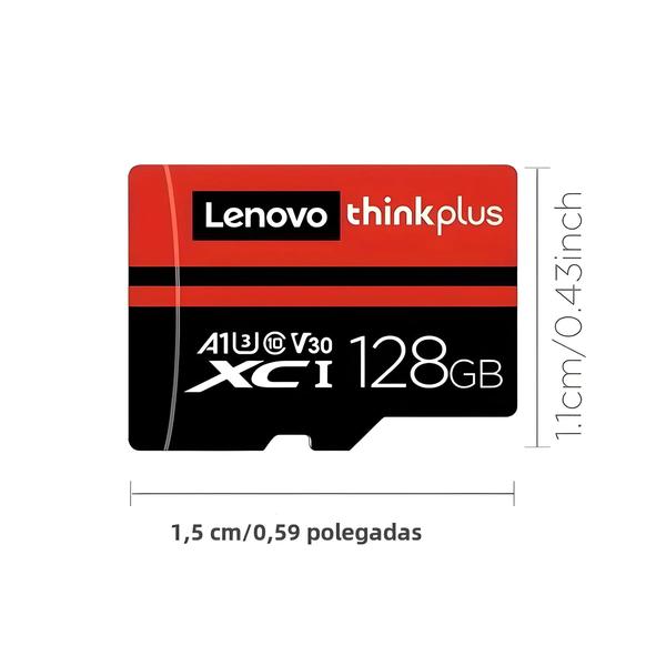 Imagem de Cartão de Memória microSD Lenovo Thinkplus - 32GB, 64GB, 128GB ou 256GB (Classes 10)