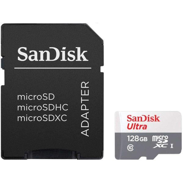 Imagem de Cartão de memória - microSDXC - 128GB - Sandisk - Classe 10 - SDSQUNR-128G-GN3MA