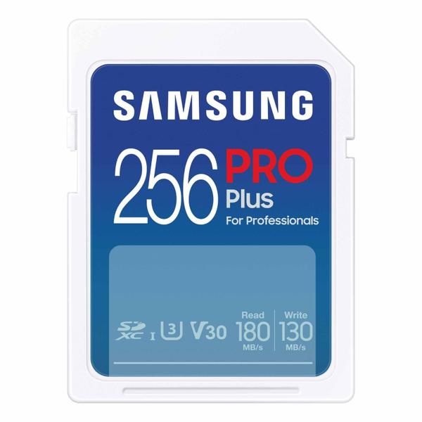 Imagem de Cartão de memória SAMSUNG PRO Plus 256GB SDXC Full HD e 4K UHD