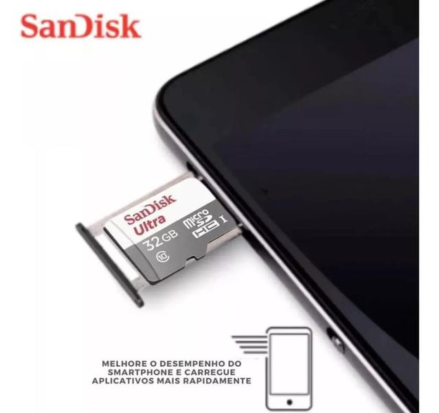 Imagem de Cartão De Memória Sandisk 032g- Ultra Com Adaptador Sd 32gb SU01