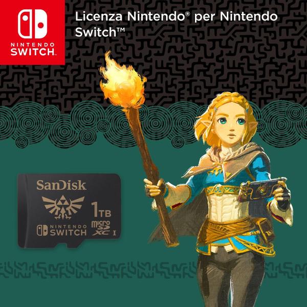 Imagem de Cartão de memória SanDisk 1TB microSDXC licenciado para Nintendo Switch