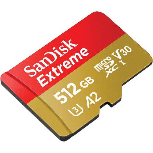 Imagem de Cartão de memória sandisk extreme micro sd xc 512gb uhs-i 190mb/s