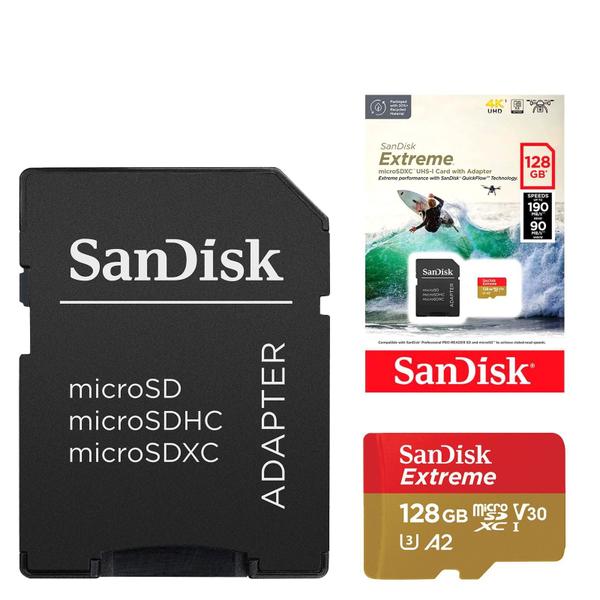 Imagem de Cartão De Memória Sandisk Extreme Microsdxc 128gb 190mb/s