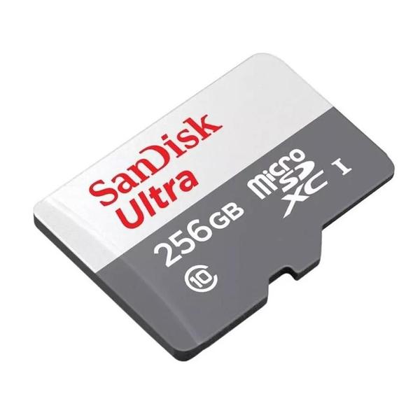 Imagem de Cartão de Memória SanDisk Micro SD 256GB UHS-I Classe 10 com Adaptador