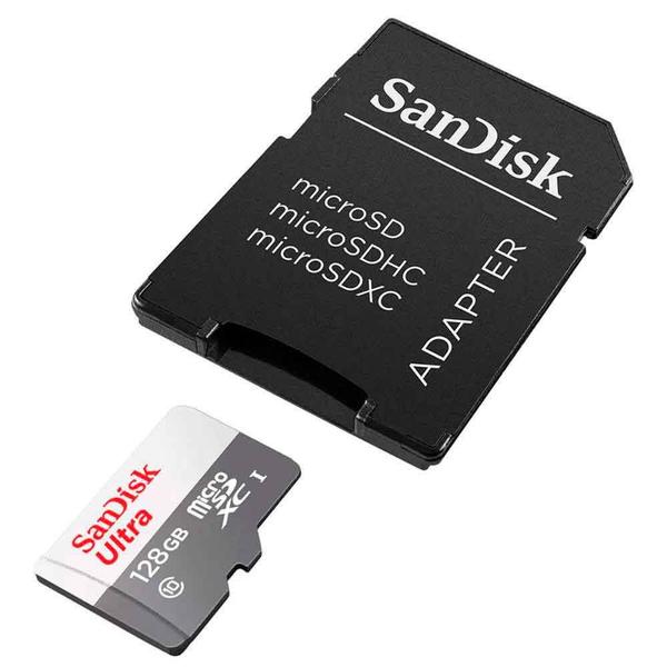 Imagem de Cartão De Memoria Sandisk Microsdhc 128gb Class 10 + Adaptador- Sdsqunr-128g-gn3ma