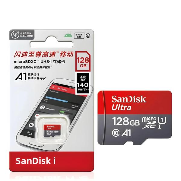 Imagem de Cartão de Memória Sandisk microSDXC (256GB, 128GB, 64GB, 32GB) - Classe 10, UHS-I