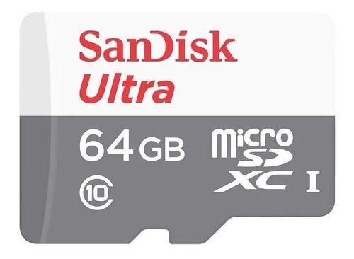 Imagem de Cartão de memória SanDisk SDSQUNS-064G-GN3MA Ultra com adaptador SD 64GB