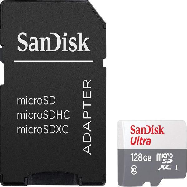 Imagem de Cartão de Memória SanDisk Ultra 128GB Micro SD Classe 10