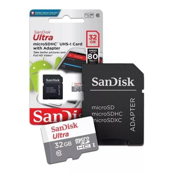 Imagem de Cartão De Memória Sandisk Ultra 32GB Micro SD Sdsquns-032g-gn3ma