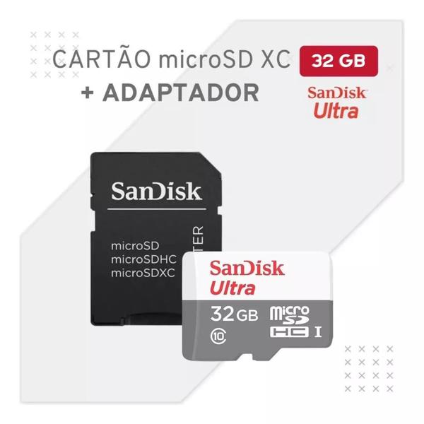 Imagem de Cartão de memória SanDisk Ultra com adaptador SD 32GB SU01