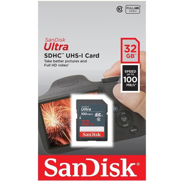 Imagem de Cartão de Memória SanDisk Ultra MicroSD SDHC UHS-I, 32GB, 100MB/s - SDSDUNR-032G-GN3IN