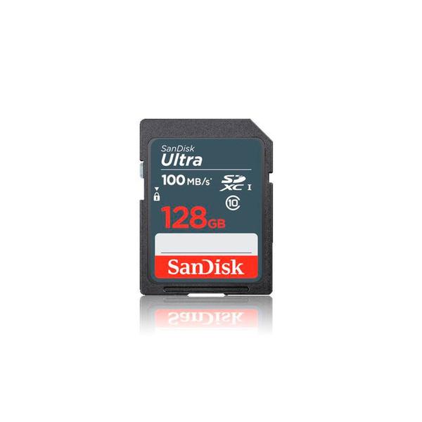 Imagem de Cartao de Memoria Sandisk Ultra SDXC 128 GB 100MB/s Classe 10 - SDSDUNR-128G-GN3IN