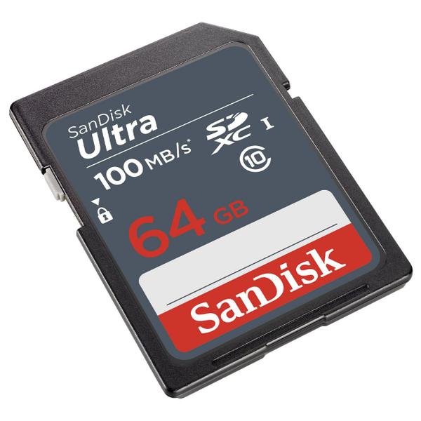 Imagem de Cartão de memoria sd 64gb ultra classe 10 100mb/s