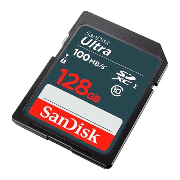 Imagem de Cartao de Memoria SD C10 Sandisk Secure Digital 100MB/s - SDSDUNR-128G-GN3IN