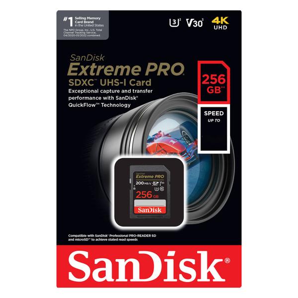 Imagem de Cartao de Memoria SD Sandisk Extreme Pro U3 256GB - (SDSDXXD-256G-GN4IN)