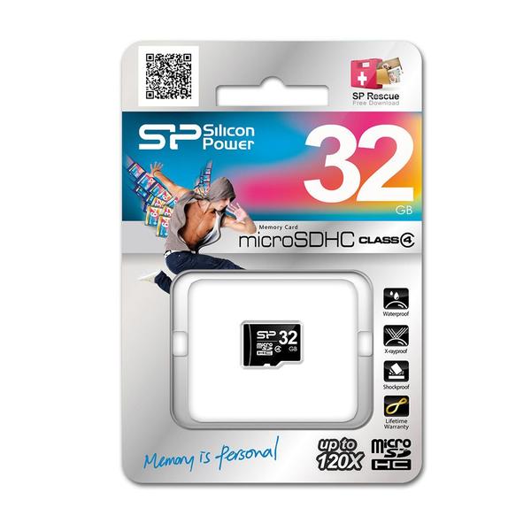 Imagem de Cartão de Memória Silicon Power MicroSDHC 32GB Classe 4