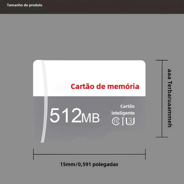 Imagem de Cartão de Memória TF de Alta Velocidade (64MB a 512MB) - Classe 10 para Câmera CCTV