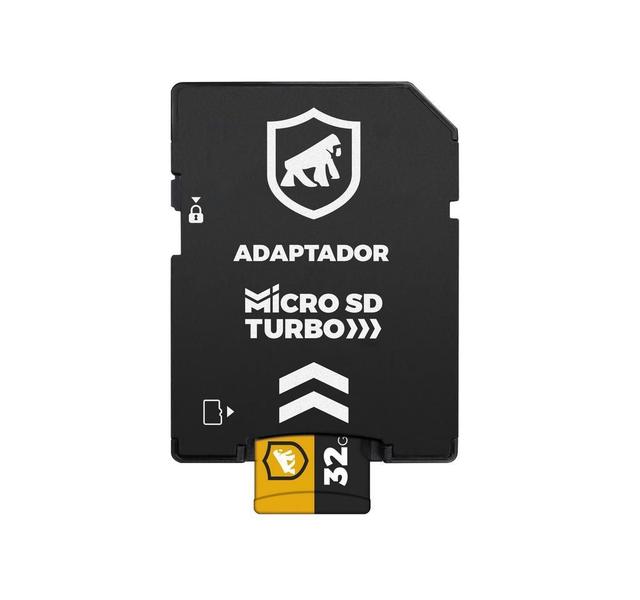 Imagem de Cartão De Memória Turbo 32Gb U1 + Adaptador Pendrive Nano Slim + Adaptador Sd Gshield