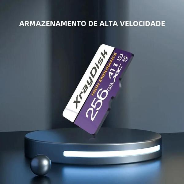 Imagem de Cartão de Memória Xraydisk 128GB/256GB - Classe 10 U3 V30 com Adaptador