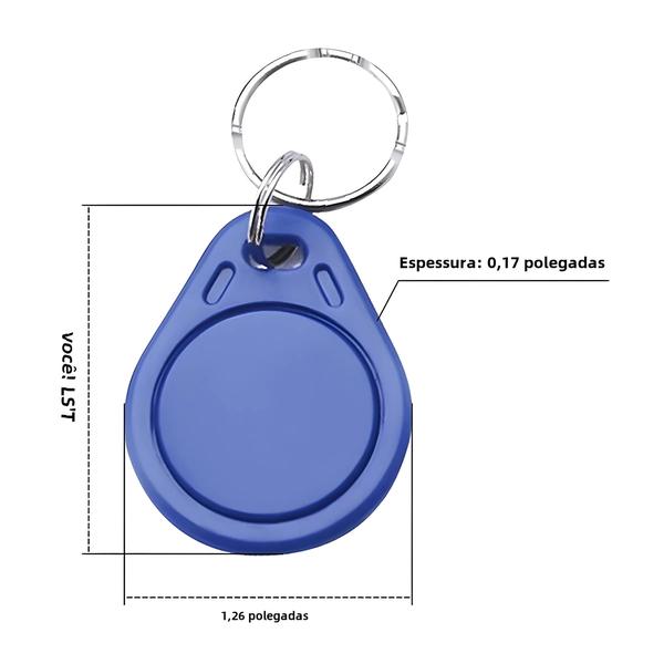 Imagem de Cartão Inteligente RFID 13,56 MHz - Keyfobs S50 e Etiqueta IC de Proximidade