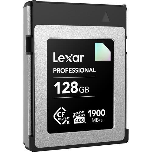 Imagem de Cartão Memória Lexar CFexpress 128GB Tipo B 1900MB/s - Gravação 8K