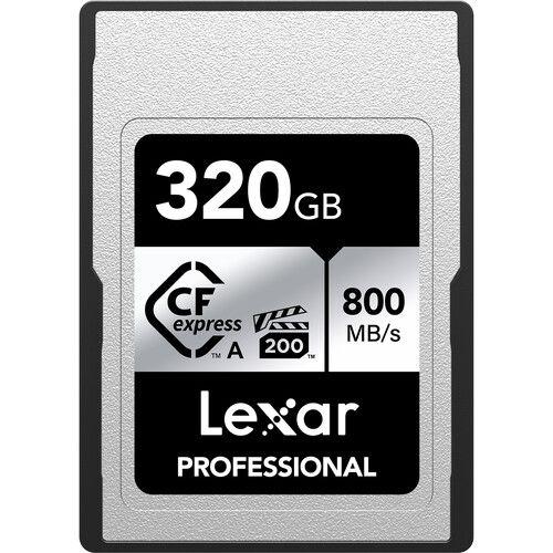 Imagem de Cartão memória lexar cfexpress 320gb type a 800mb/s silver lcaexsl320g-rneng