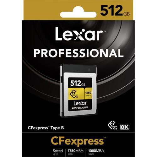 Imagem de Cartão Memória Lexar Cfexpress 512Gb Type B Gold 1750Mb/S