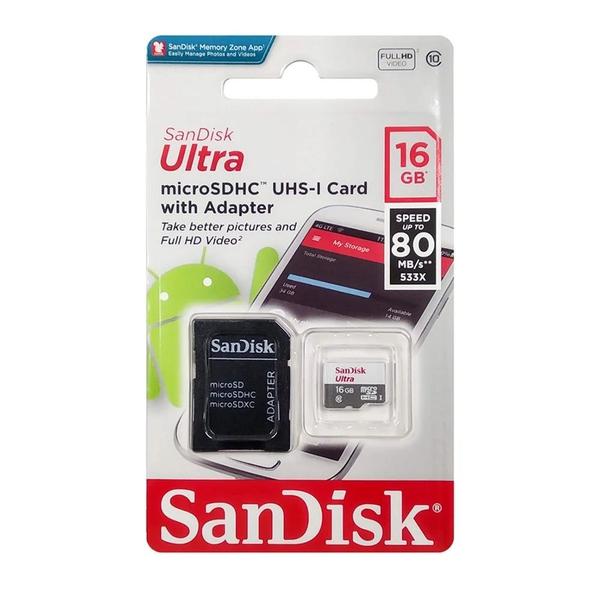 Imagem de Cartão Memoria Micro Sd 32gb Sandisk Classe 10 80mbs