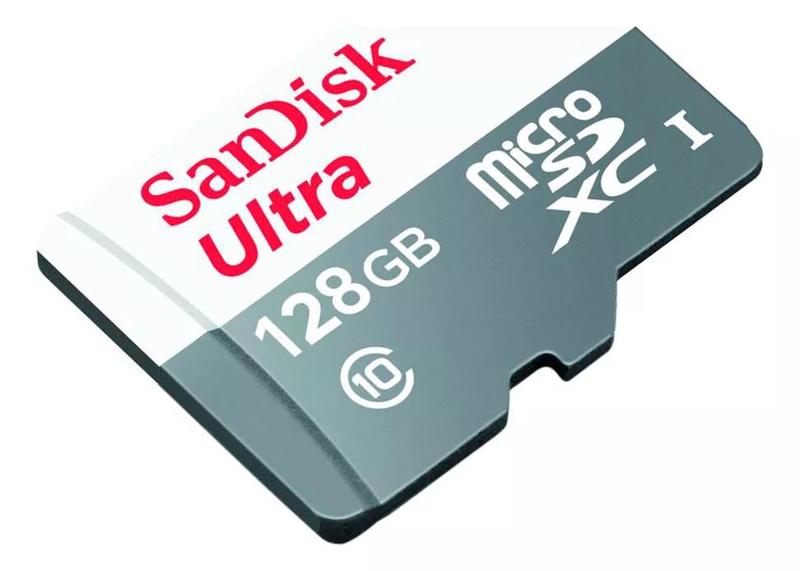 Imagem de Cartão Memória Micro Sdxc 128gb Ultra 100mb Sandisk SDSQUNR-128G-GN3MA