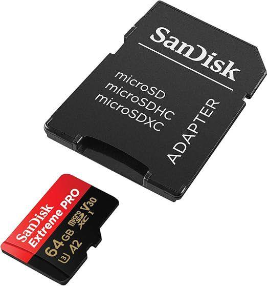 Imagem de Cartão Memória Sandisk Extreme Pro Micro Sdxc 64gb 170mbs A2