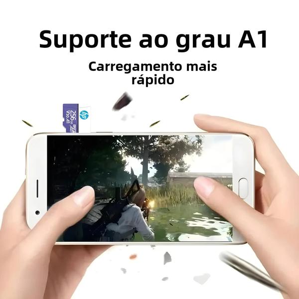 Imagem de Cartão Micro SD HP 64GB/128GB/256GB - Classe 10 U3 - Para Smartphones, Tablets e Câmeras