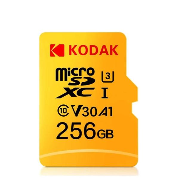 Imagem de Cartão Micro SD Kodak 64GB/128GB/256GB - Classe 10, U3, V30, 4K