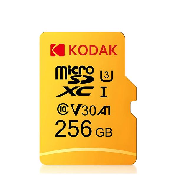 Imagem de Cartão Micro SD Kodak 64GB/128GB/256GB - Classe 10, U3, V30, 4K