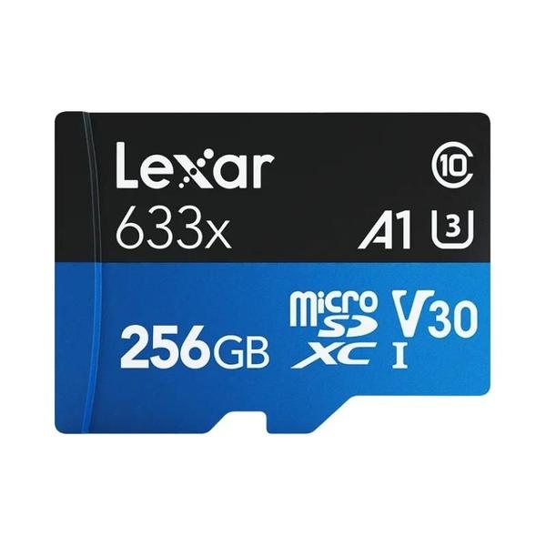 Imagem de Cartão Micro SD Lexar de Alta Velocidade (128GB, 32GB, 64GB, 256GB, 512GB) - Classe 10