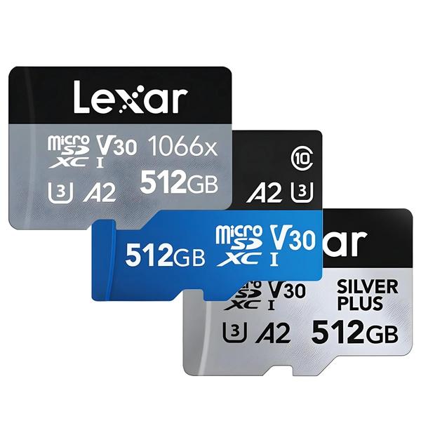 Imagem de Cartão Micro SD Lexar de Alta Velocidade (128GB, 32GB, 64GB, 256GB, 512GB) - Classe 10