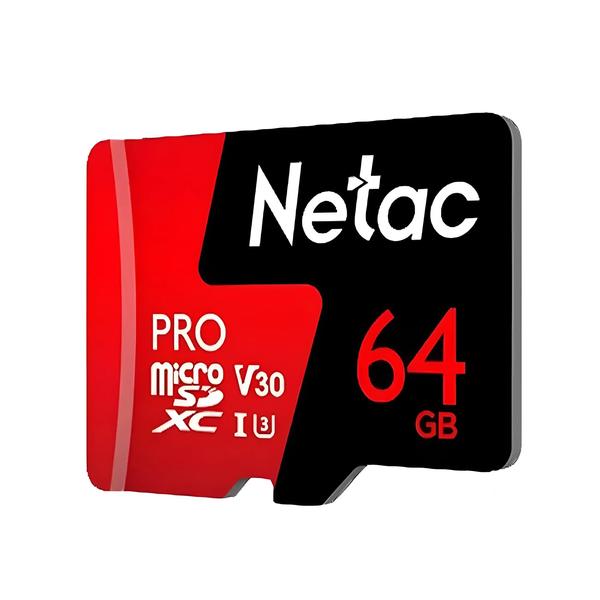 Imagem de Cartão Micro SD Netac UHS-I Extreme Pro - 64GB, 32GB ou 16GB - C10 para Câmeras 4K/Full HD