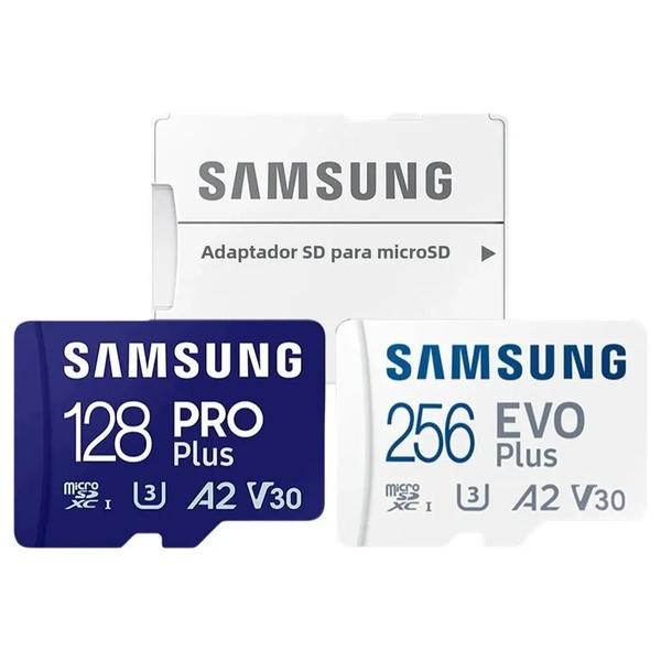 Imagem de Cartão Micro SD SAMSUNG EVO plus De Alta Velocidade 128GB 64GB 512GB 256GB Para Telefones 4K U1 U3